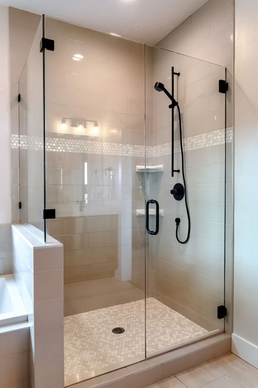 Corner Shower with Seating
